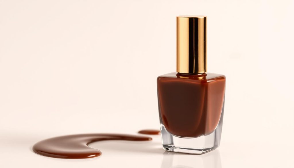 Chocolate Brown Luxury nail polish bottle
