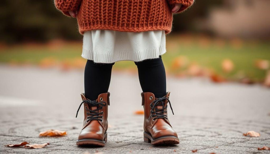Chunky Sweater with Leggings and Boots for kids fall attire
