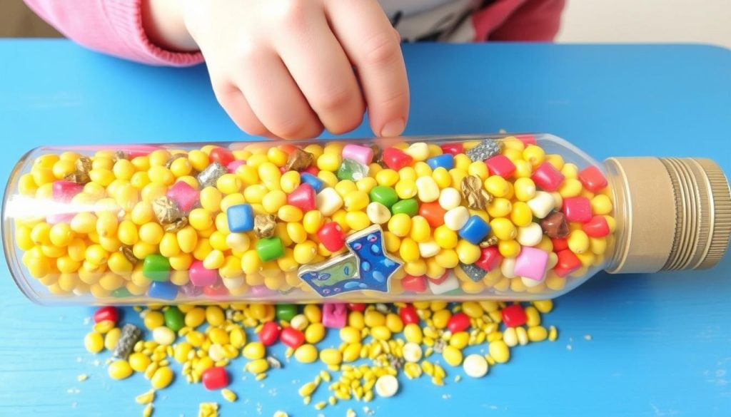 Corn Kernel Sensory Bottle kids crafts
