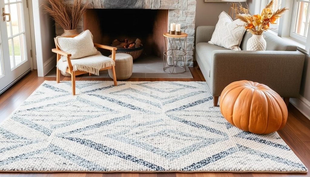 Cozy Textured Rugs for fall home design