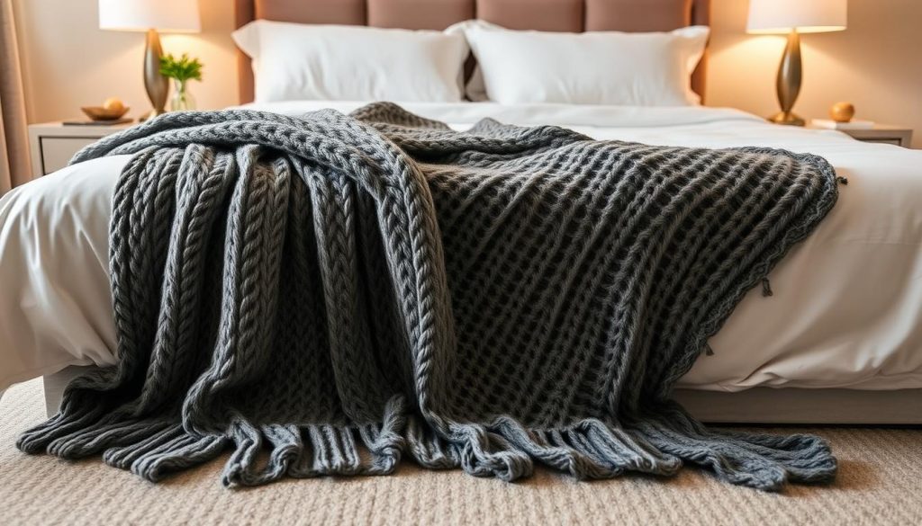 Cozy Throw at the End of the Bed