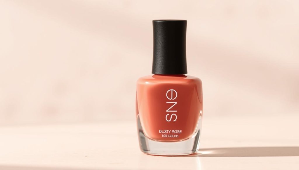 Dusty Rose Perfection nail polish bottle