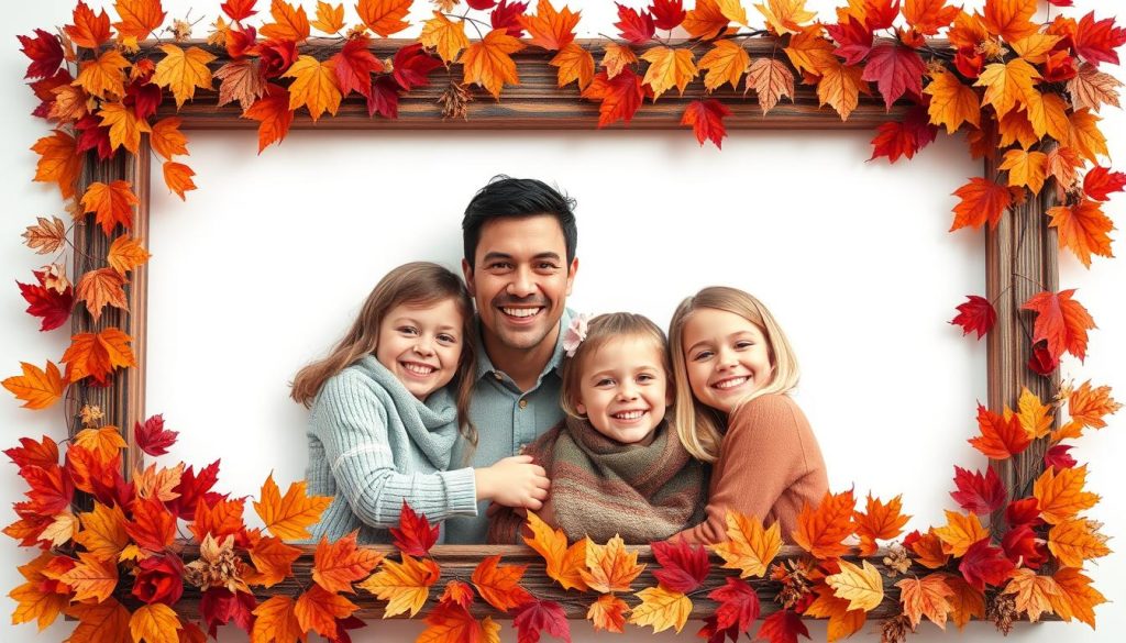 Family Photos in Fall Frames