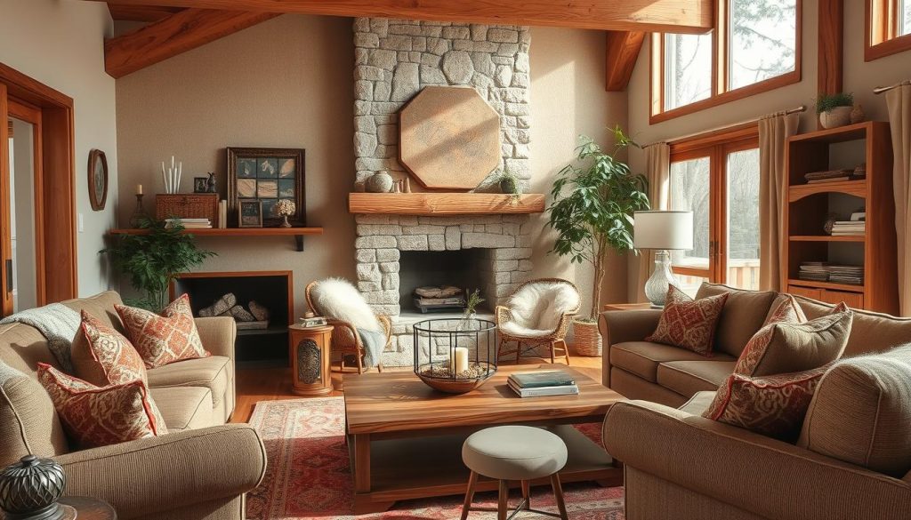 Furniture with Warm Wood Stains