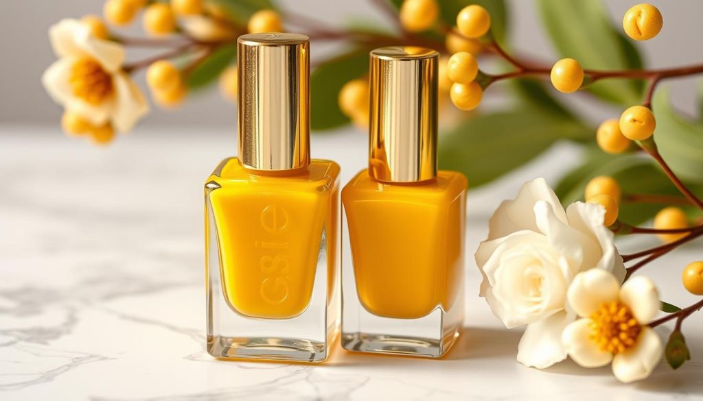 Golden Mustard Elegance nail polish