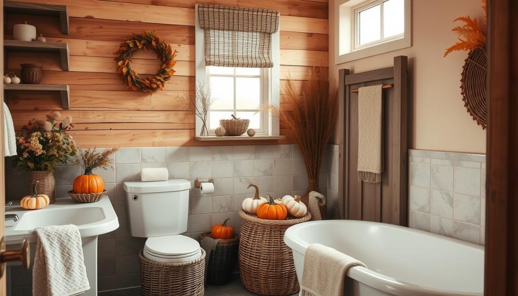 Harvest-Inspired Warmth bathroom decor