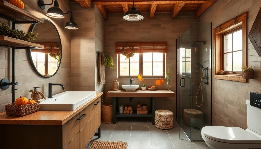 Industrial Autumn Edge bathroom design