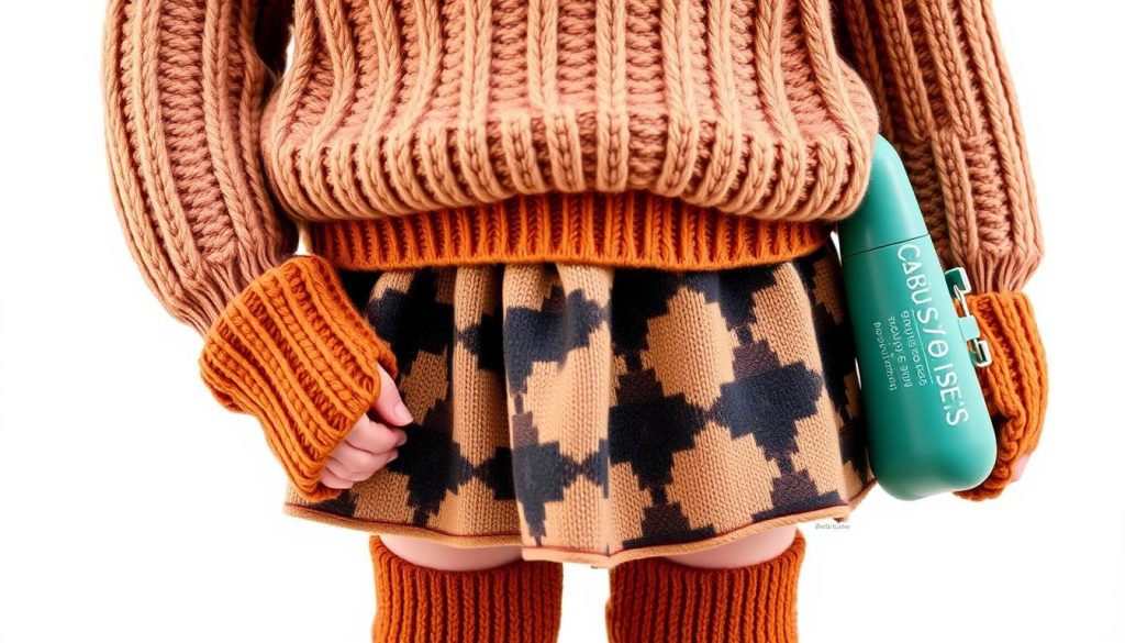 Knit Sweater with Skirt and Leg Warmers for kids fall attire