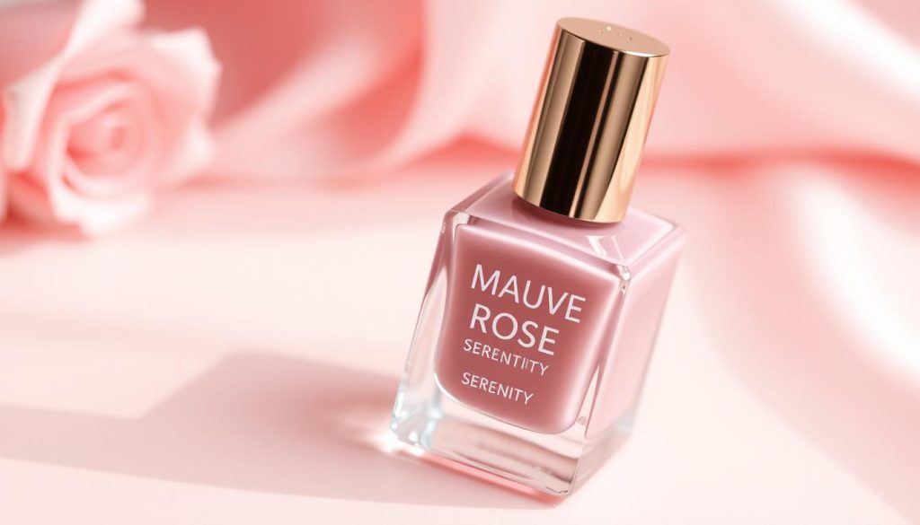 Mauve Rose Serenity nail polish bottle