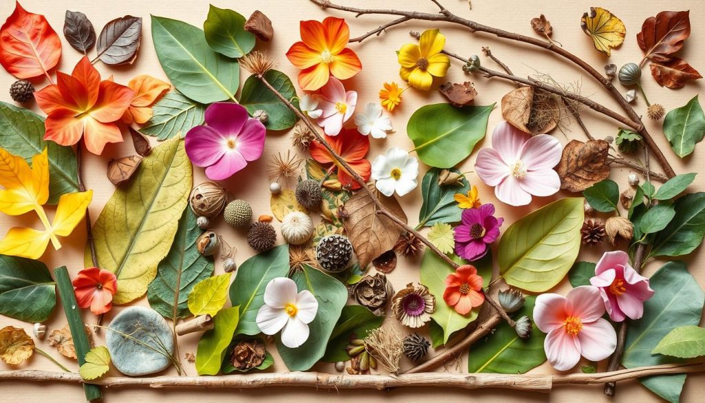 Nature Collage Board kids crafts