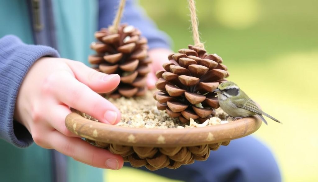 Pinecone Bird Feeders kids activities
