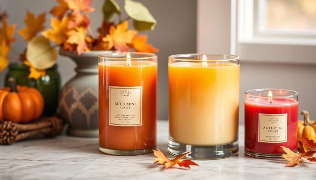 Scented Seasonal Candles for fall home decor