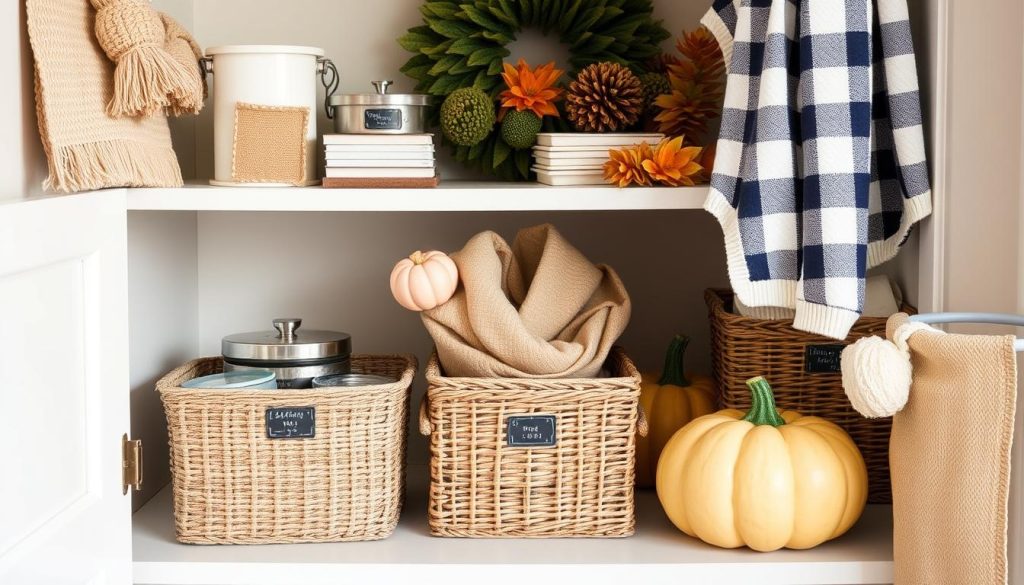 Seasonal Storage and Organization Ideas for fall