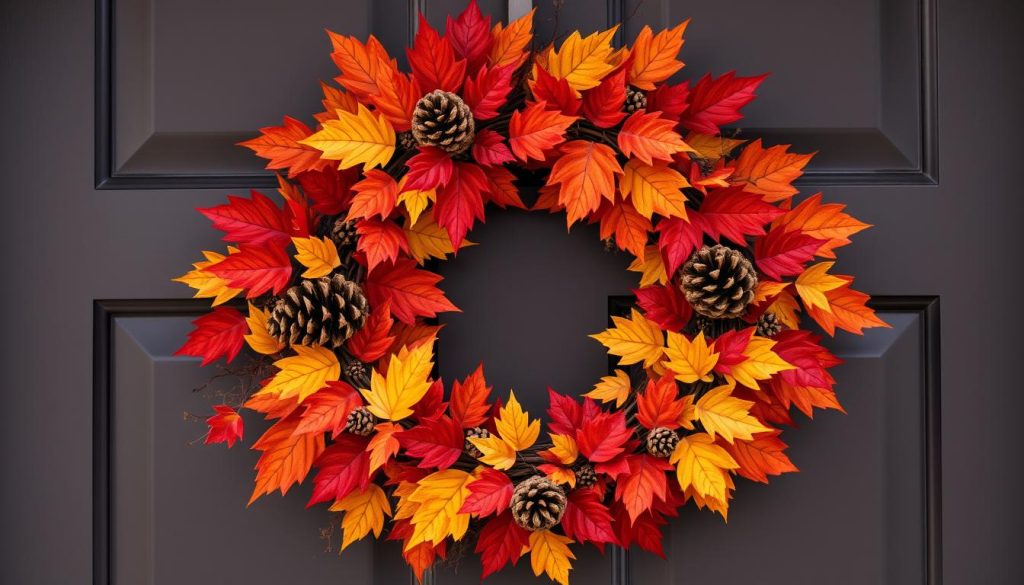 Simple Autumn-Themed Wreath