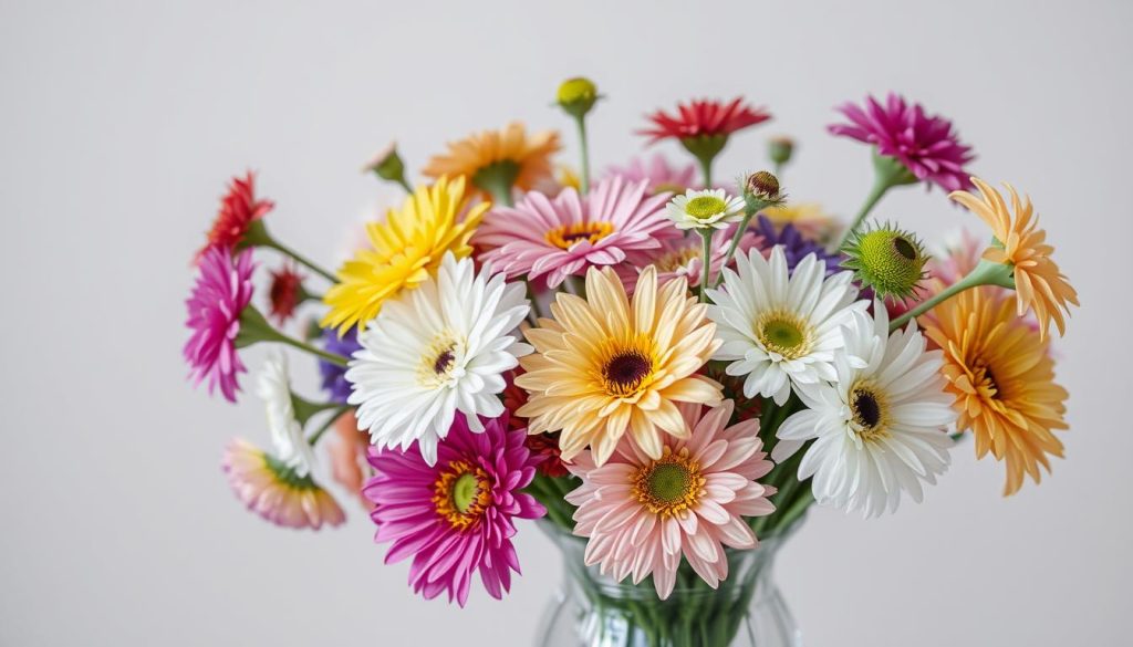 Small Vase with Seasonal Flowers