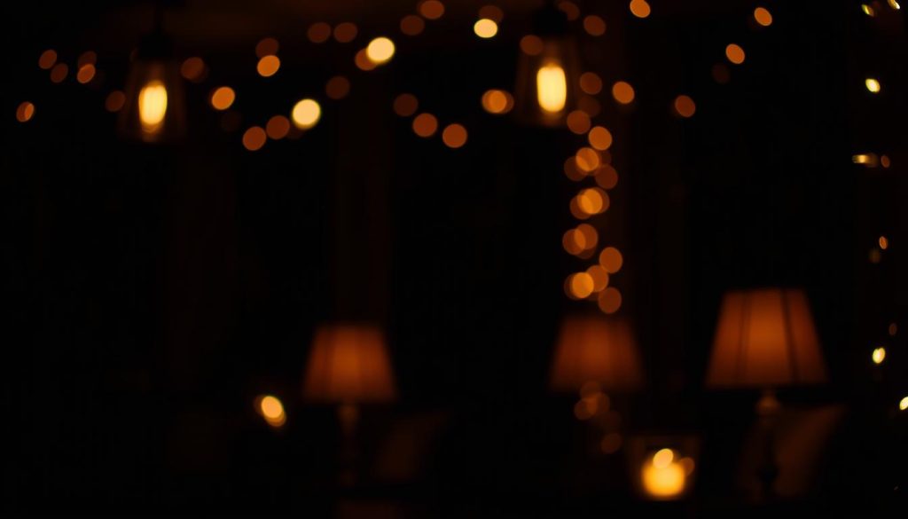 Soft Lighting with Lamps or Fairy Lights