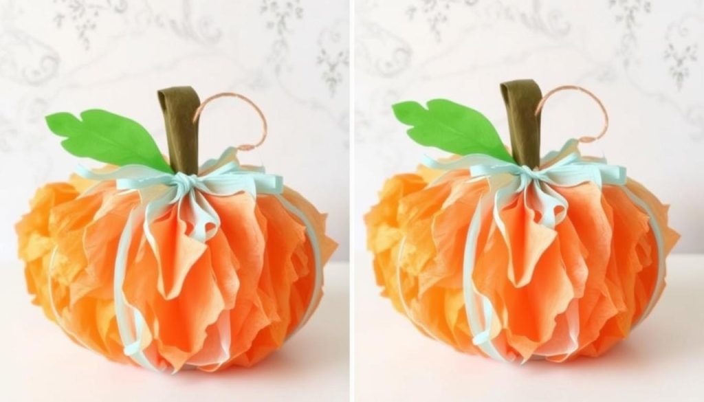 Tissue Paper Pumpkins kids crafts