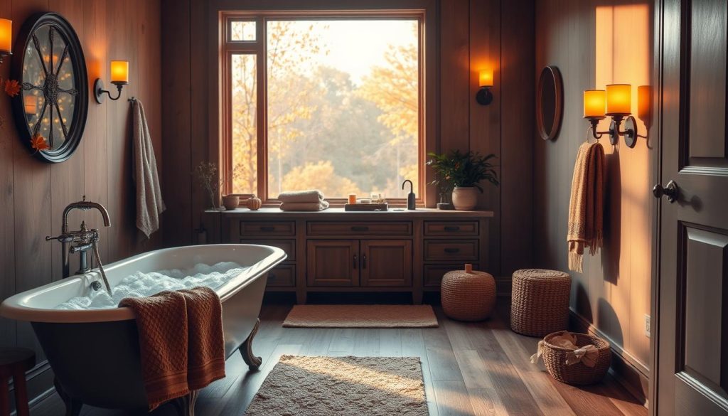 autumn bathroom lighting ideas